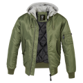 MA1 Sweat Hooded Jacket - oliwkowo - szary