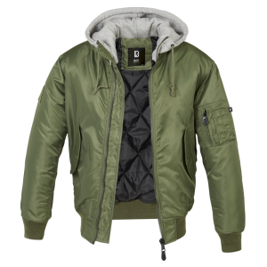 MA1 Sweat Hooded Jacket - oliwkowo - szary