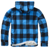 Lumberjacket hooded - czarno - niebieska
