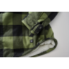 Lumberjacket hooded - czarno - oliwkowa