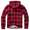 Lumberjacket hooded - czerwono - czarny