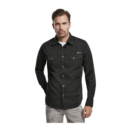 SlimFit Shirt - czarna