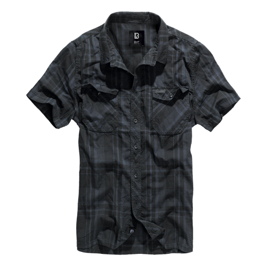 Roadstar Shirt 1/2 sleeve - czarno niebieska