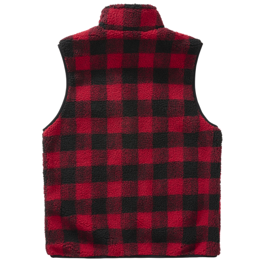 Teddyfleece Vest Men - czerwono czarny